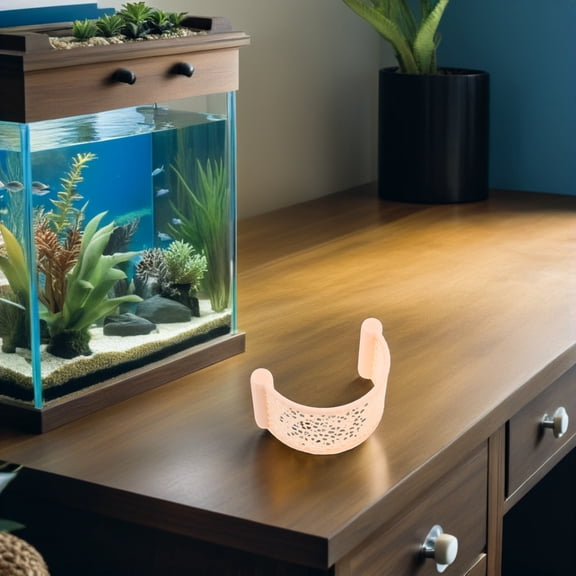 OUNONA 2Pcs Floating Betta Leaf Bed Light Yellow Aquarium Hammock for Small Fish Resting Spot