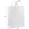thumbnail image 5 of Prime Line Packaging Plastic Gift Bags, Bags with Handles, Frosted White Party Bags 10x5x13 100 Pack, 5 of 7