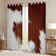 thumbnail image 2 of Castle Fairy Boys Girls Animal Cattle Print Curtains Pack of 2 (42x84 Each),Western Farm Animal Curtains Blackout,Rustic Vintage Aesthetic Bedroom Curtains,Super Cozy Room Decor, 2 of 6