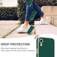 thumbnail image 5 of Compatible with iPhone Xr Case,Women Girsl Cute Love Heart Plating Design Protective Bumper with Camera Lens Cover Slim Shockproof Silicone Soft Phone Case for iPhone Xr Green, 5 of 7