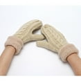 thumbnail image 2 of Dalrosia Women Winter Gloves Wool Mittens Warm Lining Cozy Knit Thick Gloves Warm Gloves for Cold Weather, 2 of 8