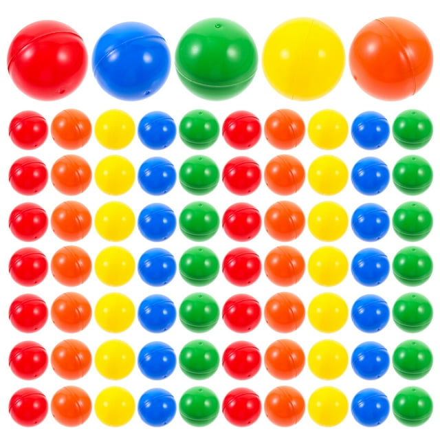 CIMAXIC 100pcs 3.2cm Lottery Balls Colorful Balls Table Tennis Ball Party Game Ball Prop (Assorted Color),1.26"X1.26"X1.26"