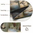 thumbnail image 6 of Wildlife Portraits Washable Area Rug 8x10 Animals Plaid Deer Owl Bear Rustic Brown Pine Cone Low-Profile Large Area Rugs with Non Slip Backing Indoor Floor Carpet for Entrance Living Room Bedroom, 6 of 9