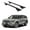 Black, variant on ERKUL Roof Rack Cross Bars for Lincoln Aviator 2020-2025 | Aluminum Crossbars with Anti Theft Lock for Rooftop | Compatible with Flush Rails - Black