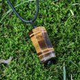 thumbnail image 1 of HOOUN 5pcs 54mm Tiger Eye Stone Rough Polished Pendant Energy, 1 of 1