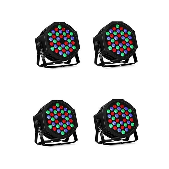 Luz Led LITE TEK Par36rgb Paquete C/4 Pzas 36 Leds 1 W LITE TEK PAR36RGB