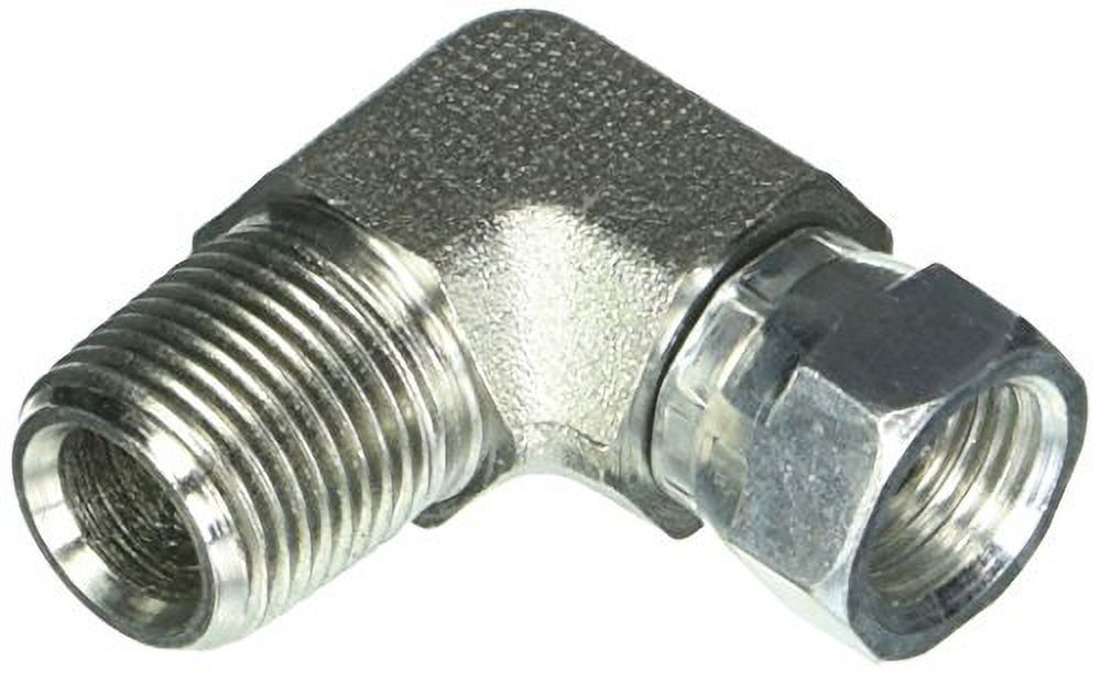 Gates Male Pipe NPTF to Female Pipe Swivel NPSM - 90 (SAE to SAE)