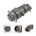 thumbnail image 2 of Aviation Connector, 32mm 14P 500V P32-14 Waterproof Male Wire Panel Power, 2 of 5