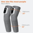thumbnail image 6 of Cordless Calf Thigh Massager with Knee Hot Compress, Leg Massager for Circulation, Air Compression Leg Massage with Heat, 3 Heating, Massage & Intensity Modes, 15min Timing, 2000mAh Battery, 2pcs, 6 of 11