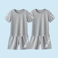 thumbnail image 3 of Boys Quick Dry Fit Active Shorts Set Short Sleeve T-Shirt and Workout Shorts 4 Piece Tracksuit for 3-14 Years, 3 of 7