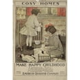 thumbnail image 2 of Jessie Willcox Smith 18x24 Gold Ornate Framed and Double Matted Museum Art Print Titled - Cosy Homes Make Happy Childhood American Radiators and Ideal Boilers (1910), 2 of 4