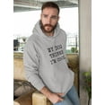 thumbnail image 2 of My Dog Thinks I'm Cool Men Hoodie, Male Large, 2 of 4