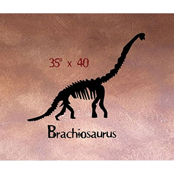 Decal ~ BRACHIOSAURUS FOSSIL DINOSAUR #2 ~ WALL DECAL 35" X 40" EX LRG