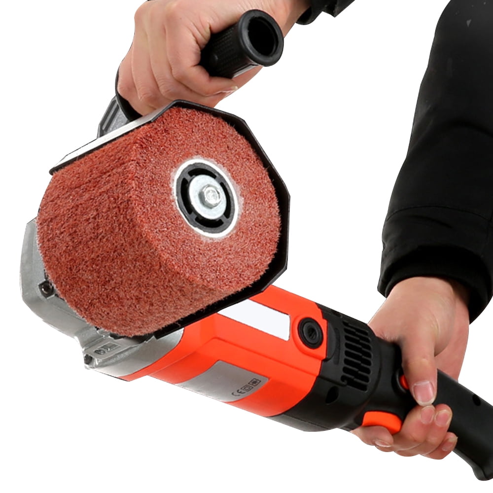 Burnishing Polishing Machine Polisher Handheld Sander with 2 Polishing Wheels