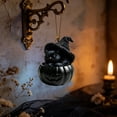 thumbnail image 7 of 1 Pc Halloween Forest Animal Pumpkin Ornaments Cozy Forest Woodland Christmas Ornaments for Christmas Tree Pumpkin Animal Decor 2D Acrylic Hanging Ornament for Home Decor, 3.14 Inch, Black Cat, 7 of 7