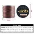 thumbnail image 4 of Agwx9 500m Pe Fishing Line Super Strong Wear-resistant Lure Braided Line Fishing Tackle Tools, 4 of 9
