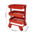 thumbnail image 5 of Ywmsfl for Doll Furniture Iron 3 Trolley Storage Rack for Doll House Kitchen Furniture with Accessories Supplies Decoration Accessories, 5 of 9