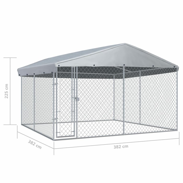 Veikous Large Dog Kennel Outdoor Dog House With Roof X X , 57 OFF