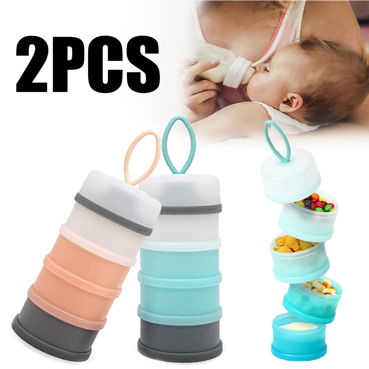 1pc Portable Baby Food Rice Powder Sealed Can, Travel Mother & Baby  Supplies Milk Powder Storage Box, Infant & Toddler Snack Compartment  Organizer