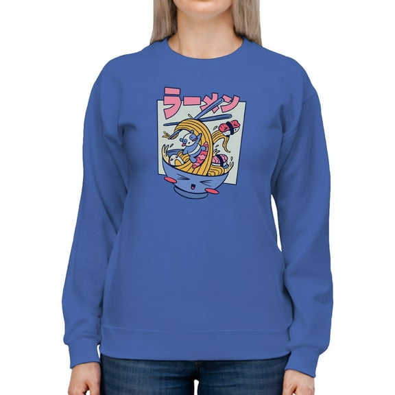 Ramen Surfing Sweatshirt Women -Smartprints Designs, Female Large