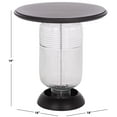 thumbnail image 4 of Safavieh Karana Modern Wood Round End Table, Black / Glass, 4 of 7