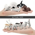 thumbnail image 4 of 10 Pcs Animal Figures Set Realistic Forest Animals Children‘s Toy Miniature Polar Bear Figure Action Model Educational Toy Desktop Ornament, 4 of 7