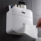 thumbnail image 4 of Dispensador De Toallas De Papel Montado En La Pared, Soporte Para Toallas De Papel Sin Perforación, Dispensador De Papel Higiénico Para Baño, Soporte Para Bolsas De Basura Para El Hogar Serendint HA027376-00, 4 of 6