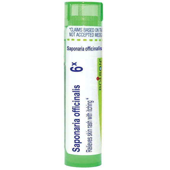 Boiron Saponaria Officinalis 6X, Homeopathic Medicine for Skin Rash With Itching, 80 Pellets
