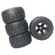 thumbnail image 3 of Neumáticos para coche RC Neumáticos Ruedas 1/16 1/12 1/14 Ensamblaje Modificado Repuestos Rueda para HBX negro, 3 of 9
