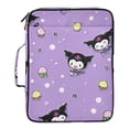 thumbnail image 2 of Haosy Accordion File Organizer Zipper Binder 500 Sheet 6-Tab Expanding File Folder Multi-Pocket 1.2 Inch 3 Ring Adorable Demon and Ice Cream, 2 of 7