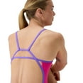 thumbnail image 4 of Speedo Women's Solid Tri Back Competitive One Piece Thin Strap Swimsuit  -  Flare Pink/Indigo Glow, 30, 4 of 4