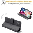 thumbnail image 3 of PU Leather Case for iPhone XS Max,Vintage Retro Premium Wallet Flip Cover TPU Inner Shell [Card Slots] [Magnetic Closure] Stand Function Folio Shockproof Full Protection for iPhone XS Max-Black, 3 of 16