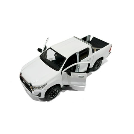 Toyota Hilux Double Cab Pickup Truck, White - Showcasts 37920 - 1/27 Scale Diecast Model Car