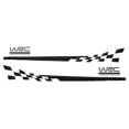 thumbnail image 1 of 2pcs Car Body Stickers 200x25cm Waterproof Graphic Film Universal Decoration, 1 of 4
