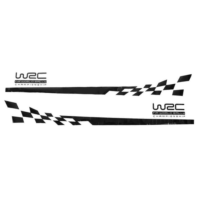 2pcs Car Body Stickers 200x25cm Waterproof Graphic Film Universal Decoration