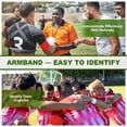 thumbnail image 4 of Soccer Captain Armband, 3 Pcs Captain Arm Bands for Soccer Elastic Captain Arm Band Sports Armbands Red, 4 of 7