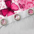 thumbnail image 4 of jejeloiu Pink Kawaii Butterflies Blackout Curtains,Leopard Pattern Curtains Pack of 2 (38x45 Each),Cheetah Print Window Curtains For Girls Kids,Breathable Home Decor, 4 of 6