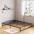 thumbnail image 3 of GAOMON Low Bed Frame Queen Size, 10 Inch Heavy Duty Metal Platform Queen Bed Frame Low Profile, Mattress Foundation, No Box Spring Needed, Noise-Free, Non-Slip, Easy Assembly, Black, 3 of 7