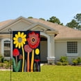 thumbnail image 2 of Amhnf Colorful Floral And Mushroom Garden Flag For Home Outdoor Garden Yard Decor 12x18 inch, 2 of 5