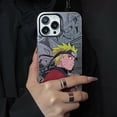 thumbnail image 3 of Funda De Teléfono De Dibujos Animados Naruto Kakashi De Lujo De La Serie De Plata De Moda Para iPhone 14 13 12 11 iPhone14, 3 of 4