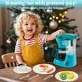 thumbnail image 5 of Rirool Play Kitchen Toys for Kids Ages 2-5, Pretend Food Set with Coffee Maker, Mixer & Toaster, Realistic Lights & Sounds, 24-Piece Kitchen Accessories Gift for for Girls & Boys, 5 of 8