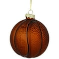 thumbnail image 3 of Northlight Basketball Glass Christmas Hanging Ornament - 3.5" - Orange and Black, 3 of 6