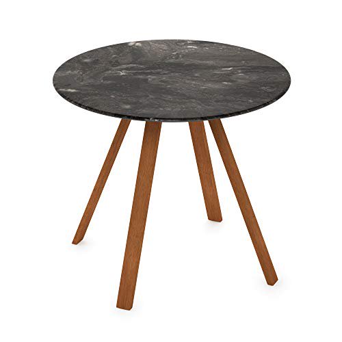 Furinno Redang - Mesa inteligente redonda de 4 patas para exterior, Paladina Furinno FSTR18017PD