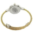 thumbnail image 3 of Two Tone Gold Silver Cable Band Ladies Bangle Watch, 3 of 4
