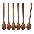 thumbnail image 1 of Cucharas de madera CUTICAT 6 cucharas de sopa para servir, 1 of 8