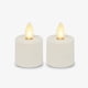 thumbnail image 1 of Juego de 2 velas LED recargables sin llama Luminara, 1 of 6