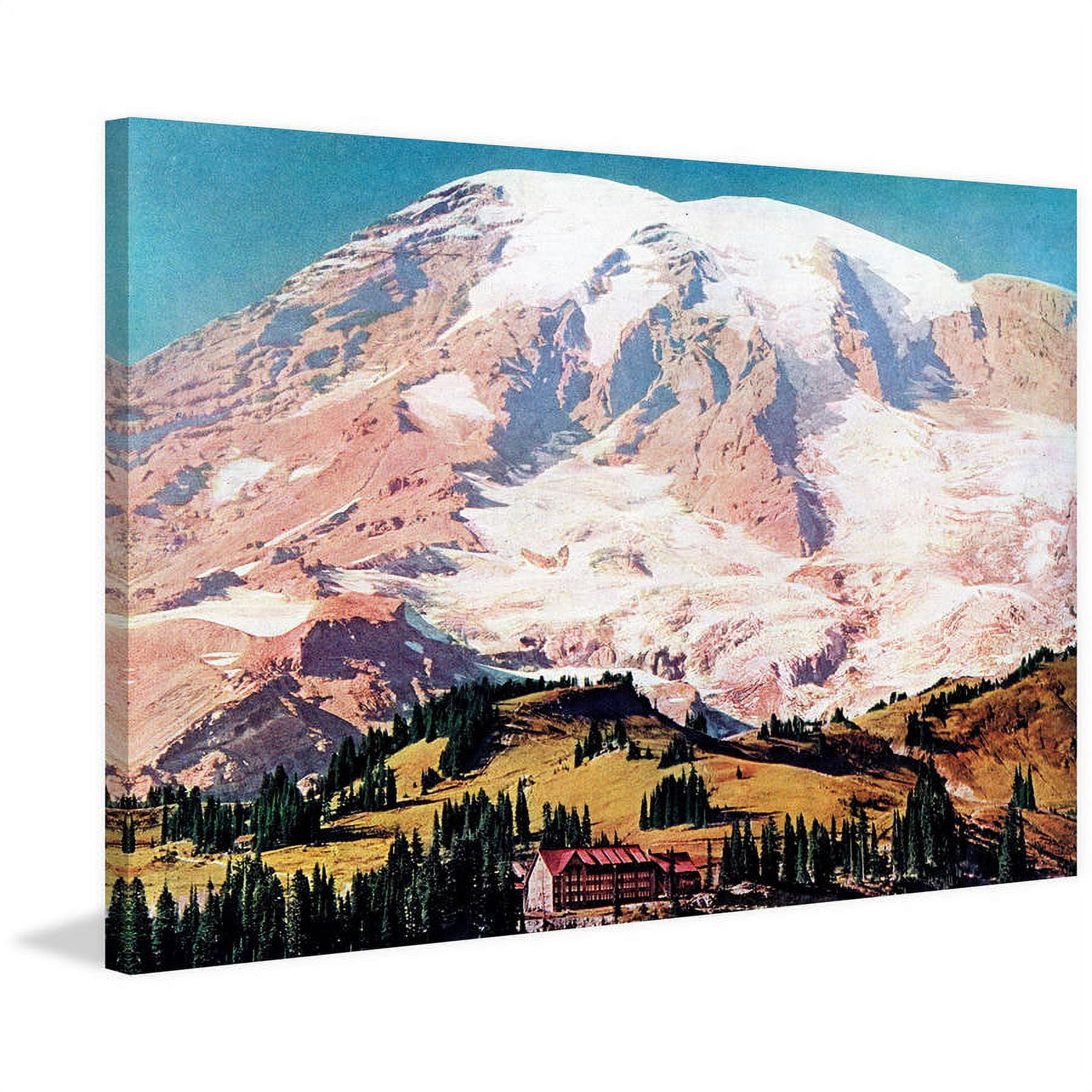 "Mt. Rainier" Painting Print on Wrapped Canvas