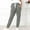 Gray, variant on OKBOP High Waist Cargo Pants for Women Cuffed Drawstring Casual Fall Trousers Travel Elastic Waist Slim Fit Baggy Wide Leg Sweatpants