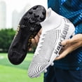 thumbnail image 4 of Botas de fútbol profesionales para hombres, zapatos de entrenamiento antideslizantes, ultraligeros, cómodos, para adolescentes y adultos, 4 of 5