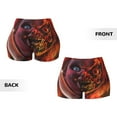 thumbnail image 5 of Lsque Chucky Pattern High Waisted Biker Shorts for Women-Tummy Control Fitness Athletic Workout Running Yoga Gym Shorts,Moisture-Wicking-X-Large, 5 of 9